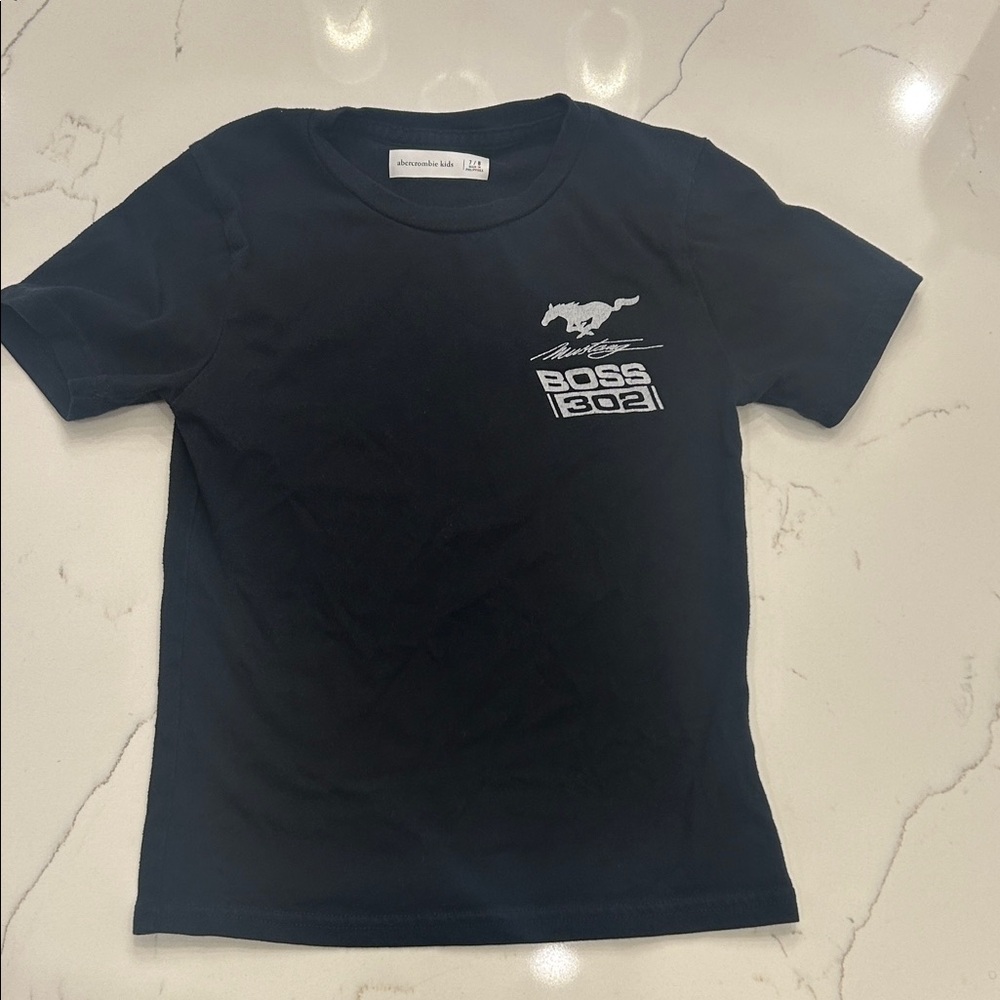 abercrombie kids Navy Crewneck Tee